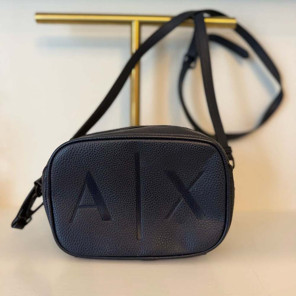 Armani Exchange Black Logo Crossbody Bag
